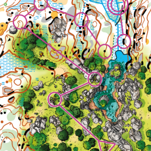 Affiche Carte - Terrain