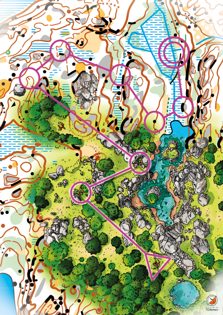 Affiche Carte - Terrain